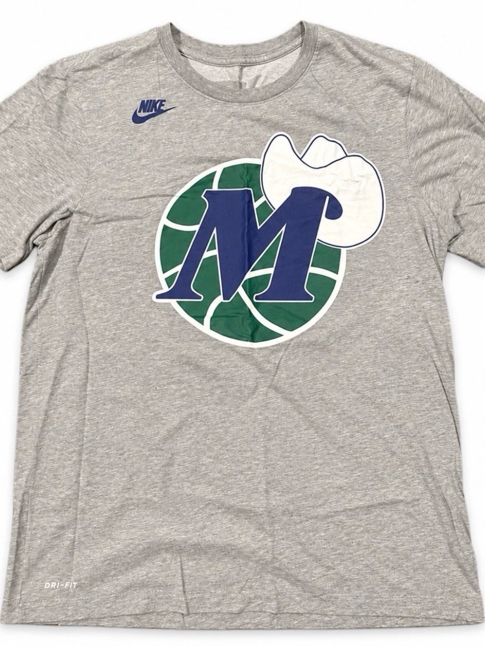 Nike NBA Dallas Mavericks Dri-FIT Gray T-Shirt Men’s L